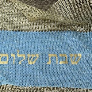 Sheer Mesh Gold & Turquoise